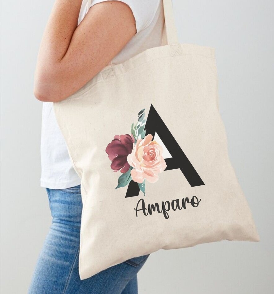 Tote bag personalizada Inicial y Nombre - Nosovi design